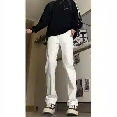 帝狼牛 美式复古高街风显高显瘦透气百搭长裤牛仔裤 男女同款