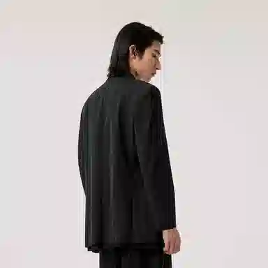 速写 纯色宽松休闲西装外套 男款 黑色