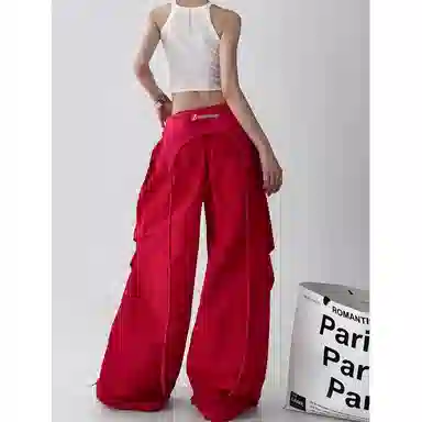 BrandName Wide-Leg Cargo Pants