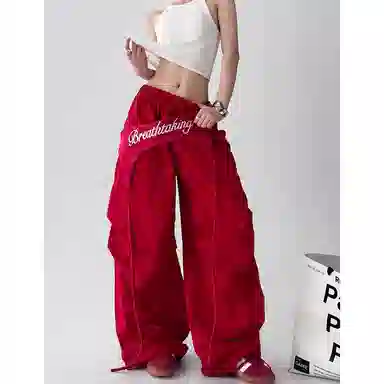BrandName Wide-Leg Cargo Pants