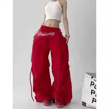 BrandName Wide-Leg Cargo Pants