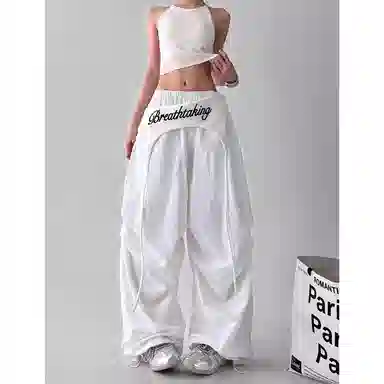 BrandName Wide-Leg Cargo Pants