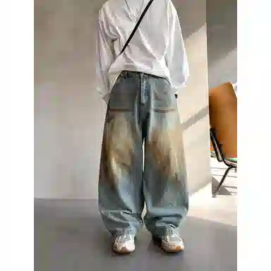 PANDA ADEVIL Devil Graffiti Jeans