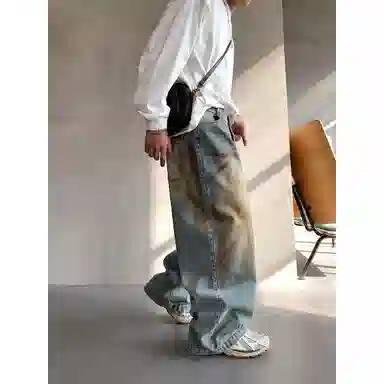 PANDA ADEVIL Devil Graffiti Jeans