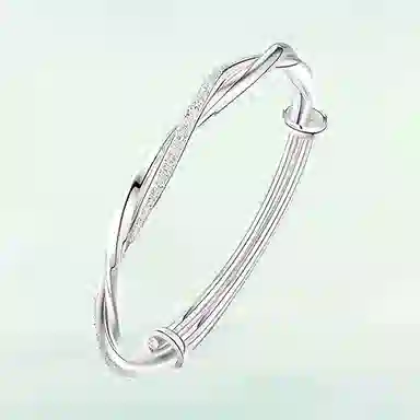 华髻 莫比乌斯磨砂扭曲典雅 国潮国风 合金 手镯 女款