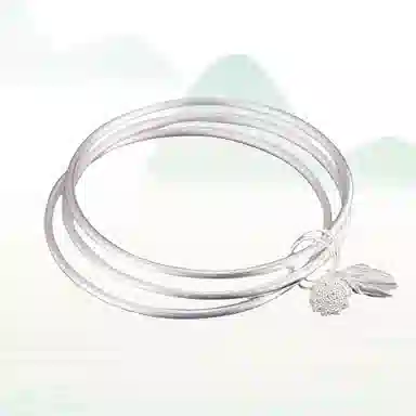 华髻 新中式古法传承三生三世两世欢 莲花 高级感 手镯 女款