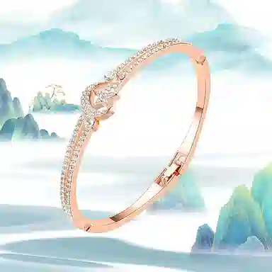 华髻 新中式国潮星月 轻奢 气质 欧美高级感 手镯 女款