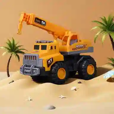 小牧马 惯性挖掘机吊车搅拌机铲车工程车 玩具