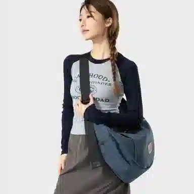 Lee Navy Shoulder Bag