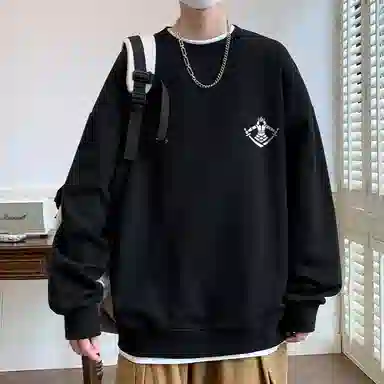 草本初色 基础款圆领薄款卫衣 男女同款