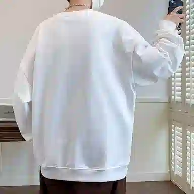 草本初色 基础款圆领薄款卫衣 男女同款