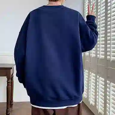 草本初色 基础款圆领薄款卫衣 男女同款