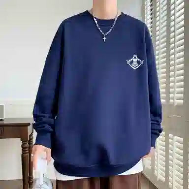 草本初色 基础款圆领薄款卫衣 男女同款