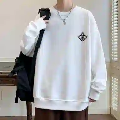 草本初色 基础款圆领薄款卫衣 男女同款