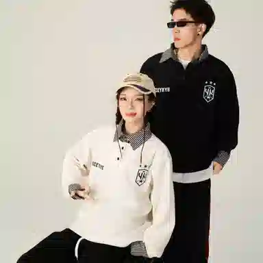 YK&YB x Huang Zitao Polo Collar Sweatshirt