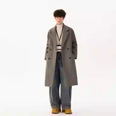 YK&YB x Huang Zitao Double-Breasted Coat