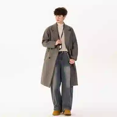 YK&YB x Huang Zitao Double-Breasted Coat