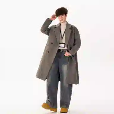 YK&YB x Huang Zitao Double-Breasted Coat