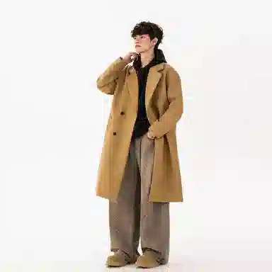 YK&YB x Huang Zitao Double-Breasted Coat