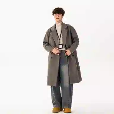 YK&YB x Huang Zitao Double-Breasted Coat