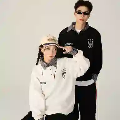 YK&YB x Huang Zitao Polo Collar Sweatshirt