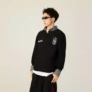 YK&YB x Huang Zitao Polo Collar Sweatshirt