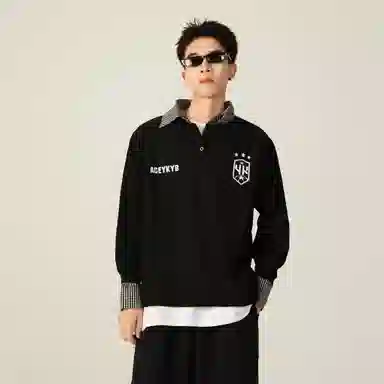 YK&YB x Huang Zitao Polo Collar Sweatshirt