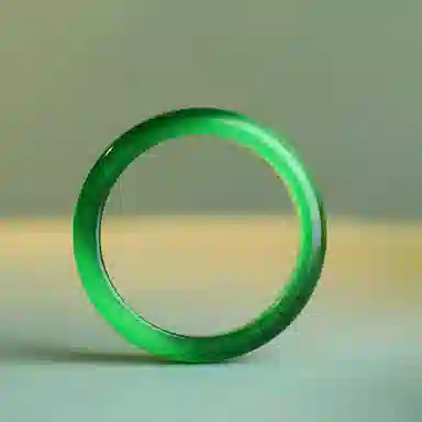 梨云暮雪 新中式 冰阳绿 小众气质显白 琉璃 手镯 女款