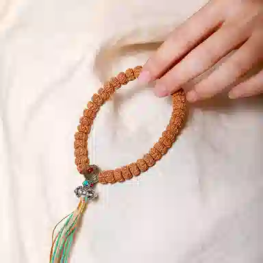 梨云暮雪 五瓣直切素串 传统文玩 念珠佛珠 新中式 民族风 国潮国风 百搭转运#好运 金刚菩提 手持珠串 男女同款情侣款