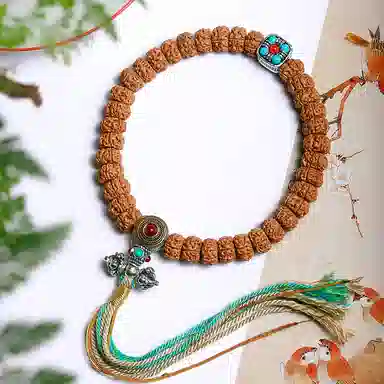 梨云暮雪 五瓣直切素串 传统文玩 念珠佛珠 新中式 民族风 国潮国风 百搭转运#好运 金刚菩提 手持珠串 男女同款情侣款