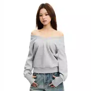 APEA V-Neck Long Sleeve Sweatshirt