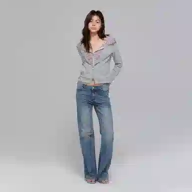 APEA Two-Tone Striped Hoodie