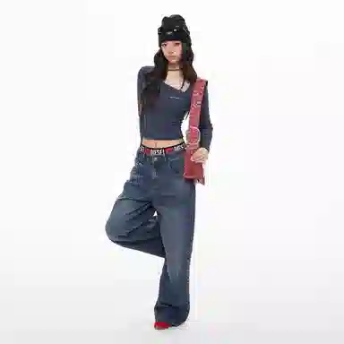 APEA Striped Knit Top