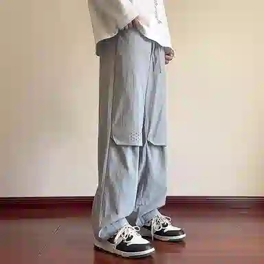 杜克恩 防泼水直筒纯色休闲裤 男款