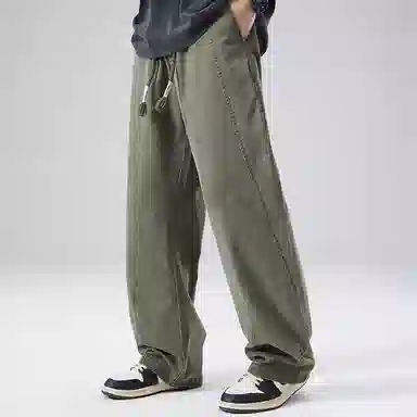 杜克恩 美式重磅宽松弯刀工装裤 男款