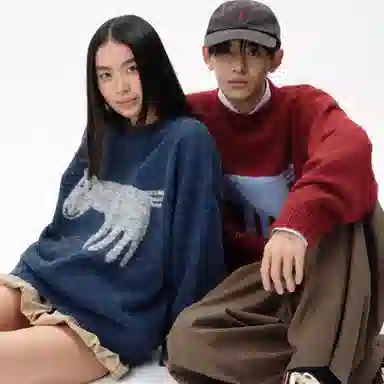 ROARINGWILD Year of the Horse Crewneck Sweater