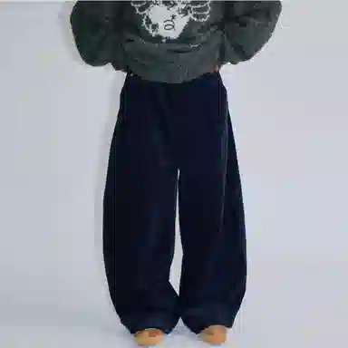 ROARINGWILD Curved Blade Corduroy Pants