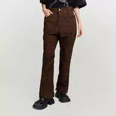 LEE x ROARINGWILD Brown Straight Pants