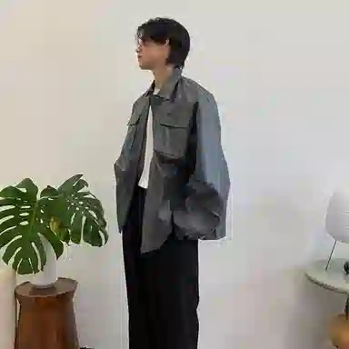 ROARINGWILD Coach Jacket Grey