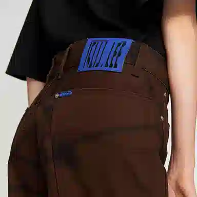 LEE x ROARINGWILD Brown Straight Pants