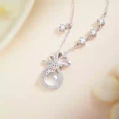 中国黄金 珍·尚银 运转钱袋 岁岁如意 新中式 国潮古风 小众轻奢设计 玉髓 项链 女款