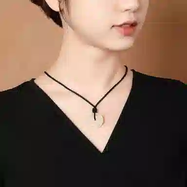 梦金园 平安扣吊坠 经典圆环玉髓挂坠 招财如意呈祥玉坠子 男女同款 礼物礼盒