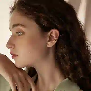 银千惠 空白格耳骨夹 法式复古小香风名媛风优雅轻奢镶锆一对文艺气质高级感通勤百搭无痛耳环耳饰 无耳洞 耳夹 女款 礼盒装