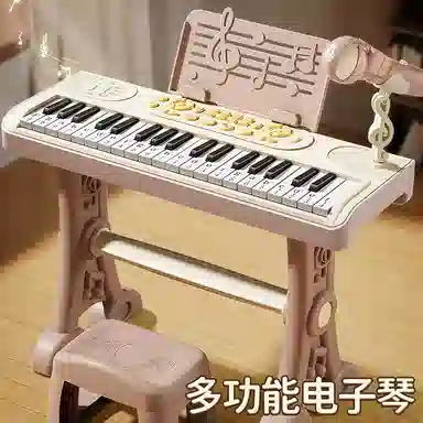 贝杰斯 可弹奏带话筒钢琴 多功能电子琴 早教益智玩具