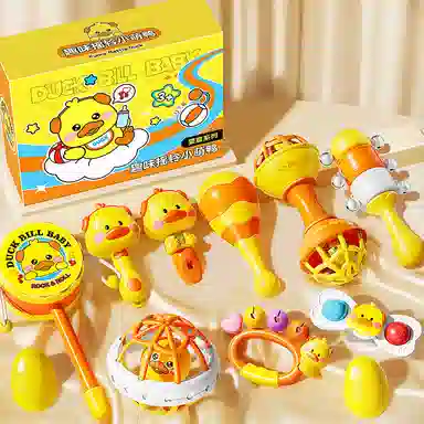 贝杰斯 新生儿安抚早教益智玩具 摇铃