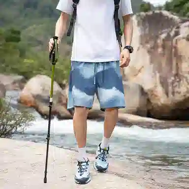 简约舒适百搭运动短裤 男款