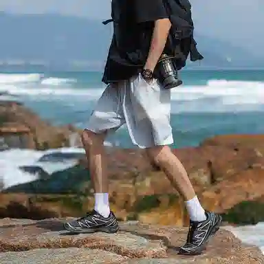 简约舒适百搭运动短裤 男款