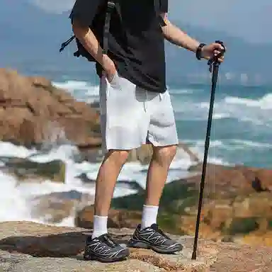 简约舒适百搭运动短裤 男款