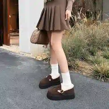 牛反绒 保暖 复古时尚舒适百搭潮流鞋款 雪地靴 女款