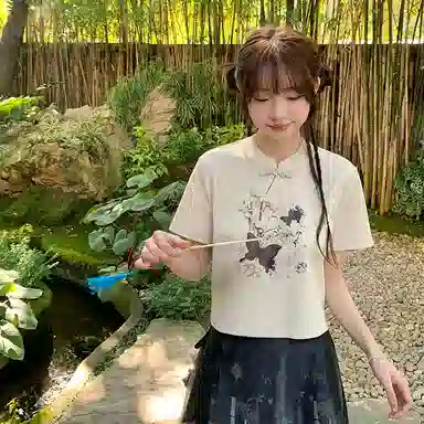 东鲸岁时记 新中式独特漂亮上衣小个子汉服 女款 杏色